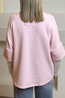 Sudadera Harvard rosa