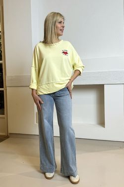 Sudadera Ti amo amarilla