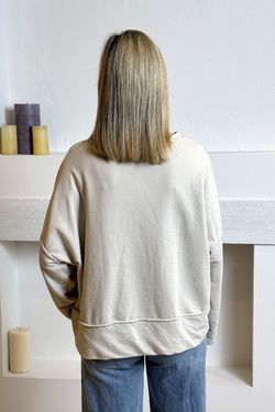 Sudadera Ti amo beige