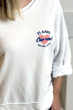 Sudadera Ti amo blanca