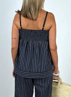 Top de rayas marino