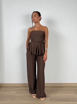 Top Fluido marrón