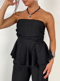 Top Fluido negro