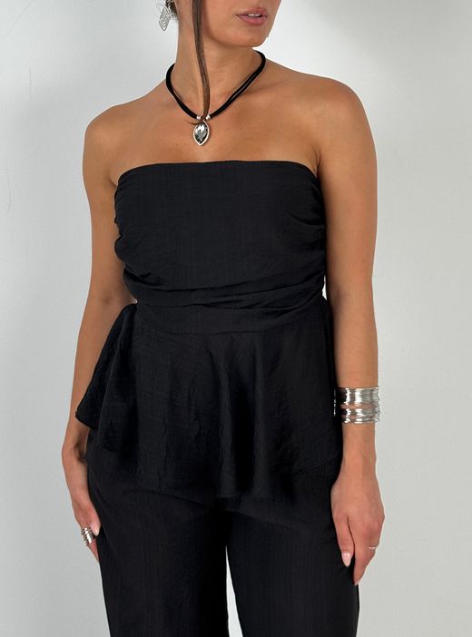 Top Fluido negro