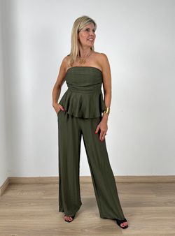 Top Fluido Verde Oliva