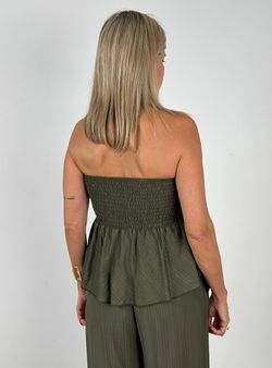 Top Fluido Verde Oliva