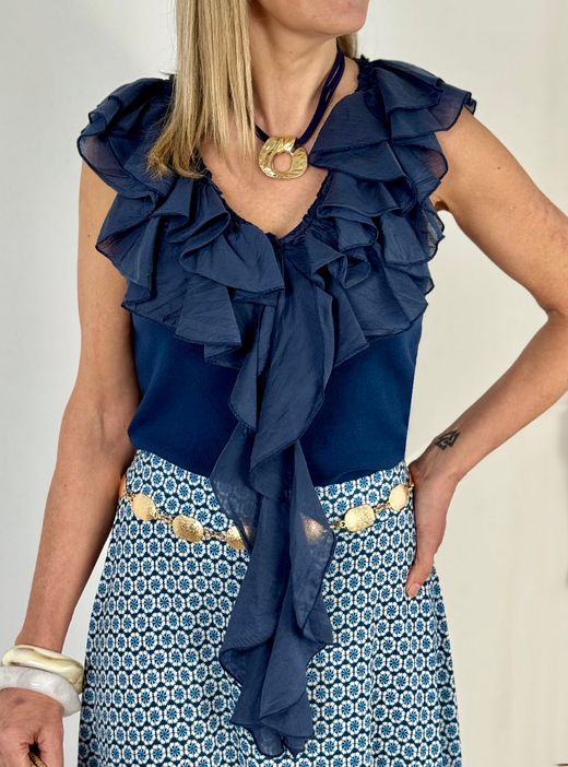 Top volantes Benedetta marino