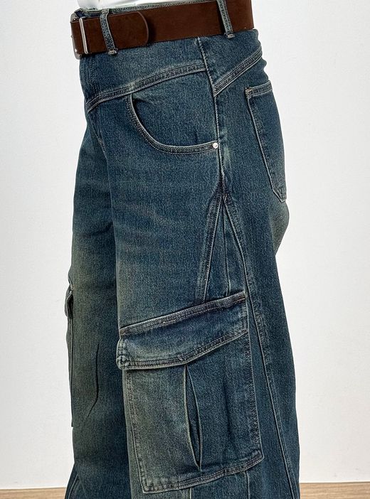 Vaquero Cargo Baggy Azul