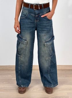 Vaquero Cargo Baggy Azul