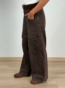 Vaquero Cargo Baggy Marrón