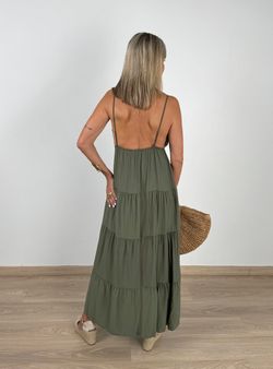 Vestido Banús kaki