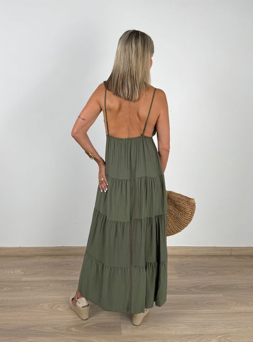Vestido Banús kaki