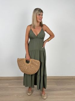 Vestido Banús kaki