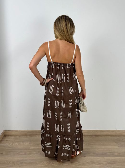 Vestido Bimba marrón
