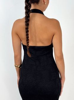 Vestido blonda Nicole negro