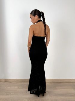 Vestido blonda Nicole negro