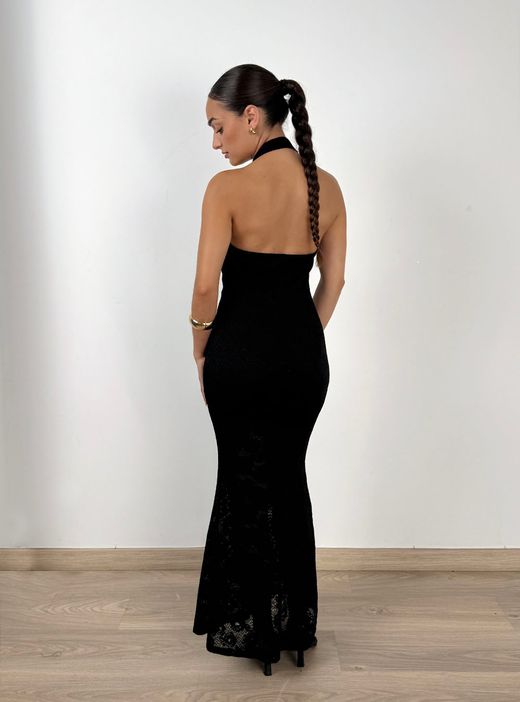 Vestido blonda Nicole negro