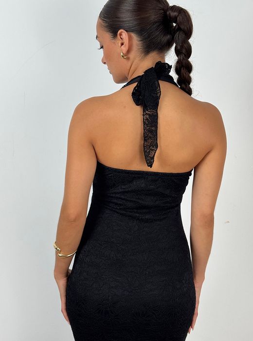 Vestido blonda Sara negro