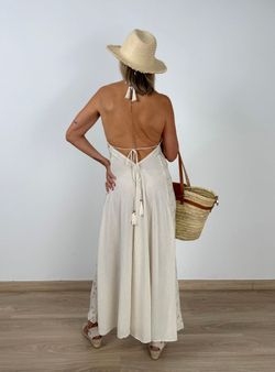 Vestido Boho Luna crudo
