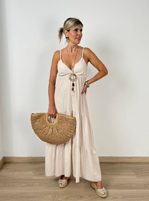 Vestido Calonge beige