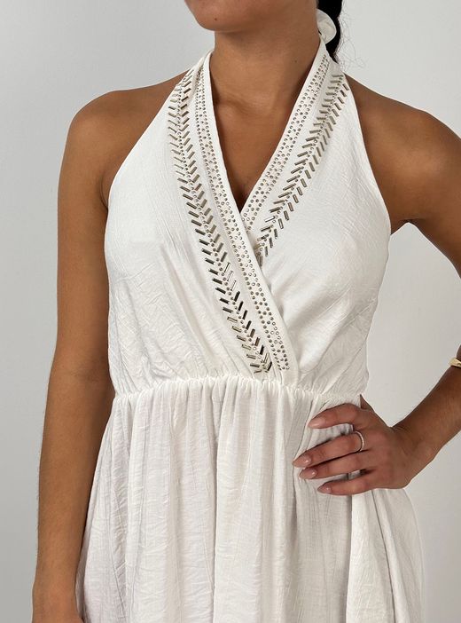 Vestido corto Brenda blanco