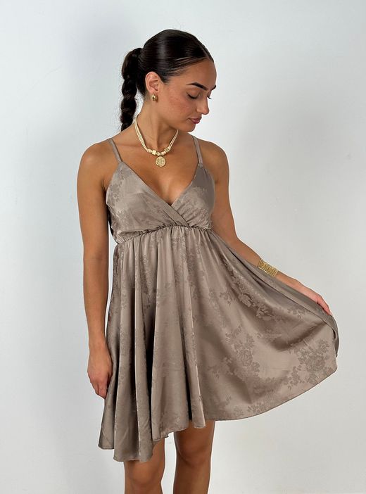 Vestido corto Diana fango