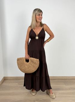 Vestido Estepona marrón
