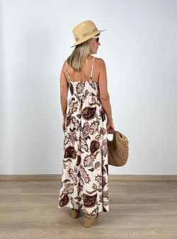 Vestido Ibiza crudo-marrón