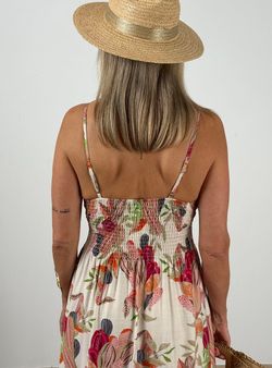 Vestido Ibiza crudo-rosa