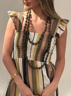 Vestido Inca kaki-beige