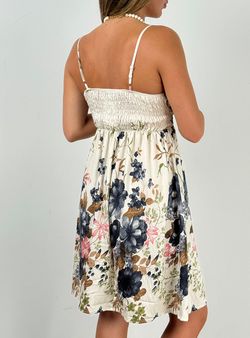 Vestido Laredo crudo-marino