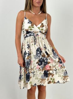 Vestido Laredo crudo-marino