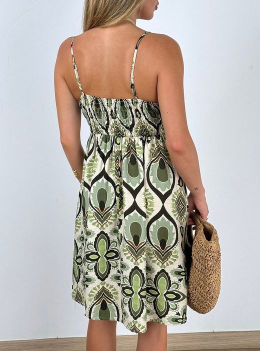 Vestido Llavaneras kaki