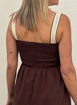 Vestido macramé Elda marrón