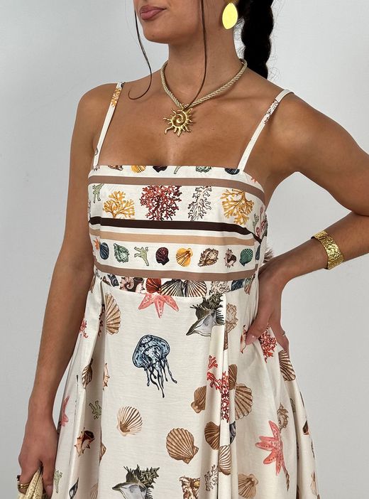 Vestido Marea beige
