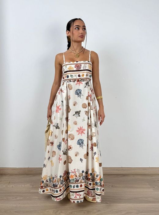 Vestido Marea beige
