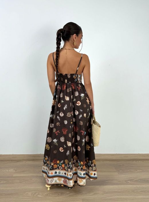 Vestido Marea marrón