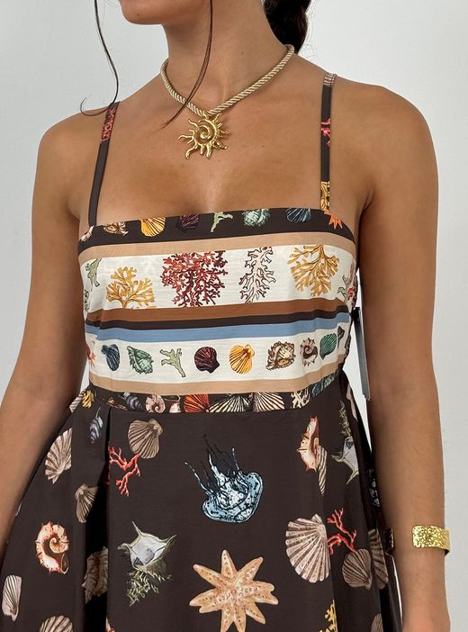 Vestido Marea marrón