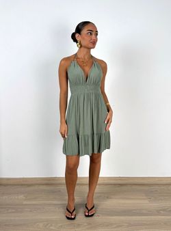 Vestido Marilyn kaki