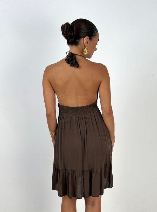 Vestido Marilyn marrón