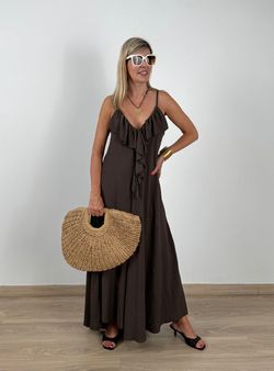 Vestido Maxi Brisa marrón