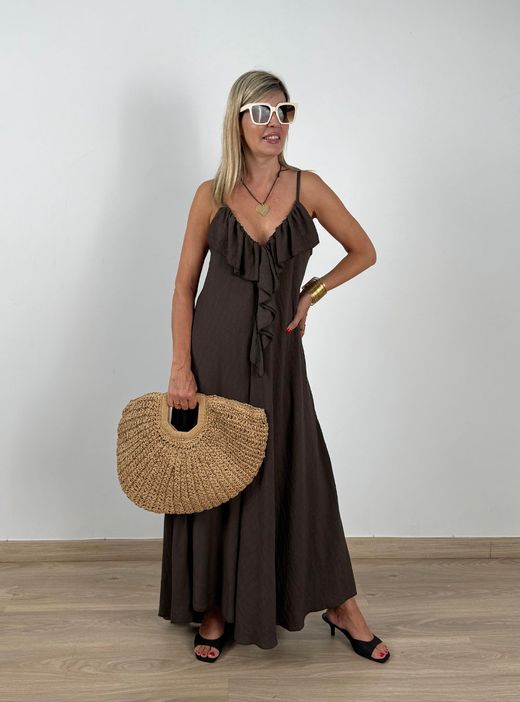Vestido Maxi Brisa marrón