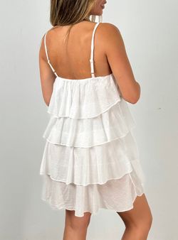 Vestido Minivolantes blanco