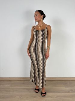 Vestido Mónaco marrón