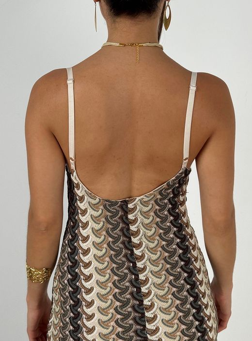 Vestido Mónaco marrón