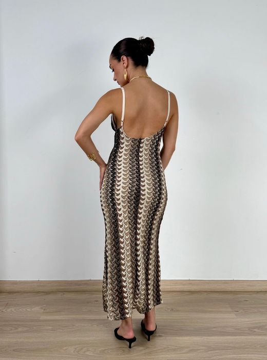Vestido Mónaco marrón
