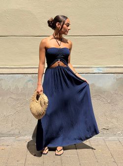 Vestido Nerja azul