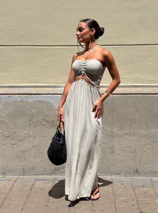 Vestido Nerja beige