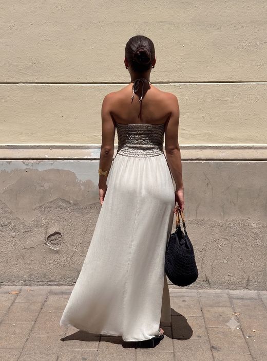 Vestido Nerja beige