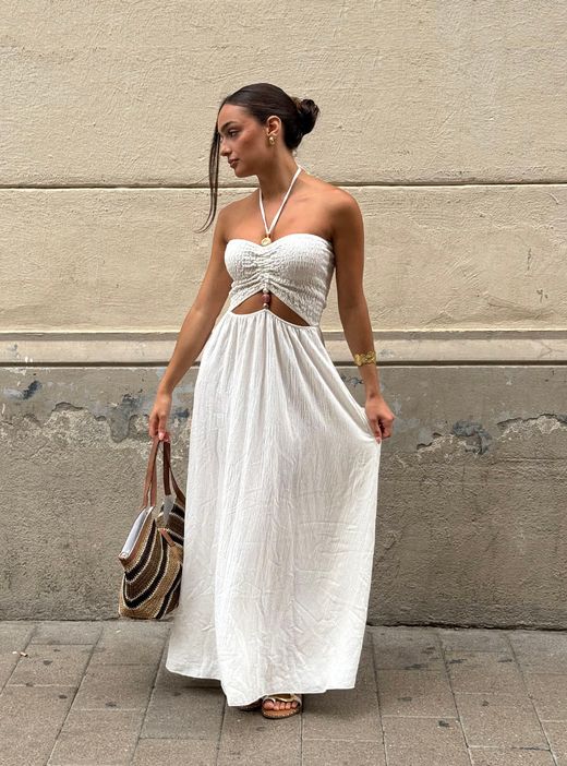 Vestido Nerja crudo